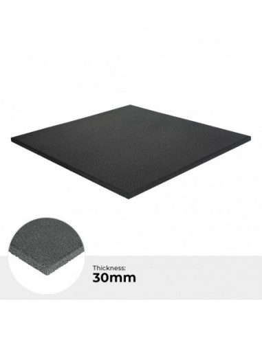 StockZ Fitness Tiles Standard - 1000x1000x30mm Schwarz