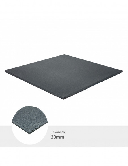 StockZ Fitness Tiles Standard - 1000x1000x20mm Grau