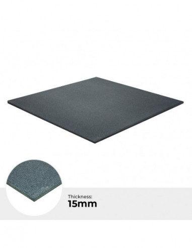 StockZ Fitness Tiles Standard - 1000x1000x15mm Grau