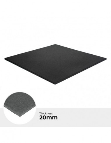 StockZ Fitness Tiles Standard - 1000x1000x20mm Schwarz