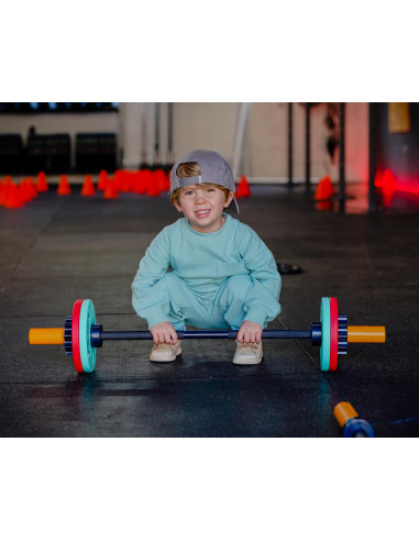 Fit Kidz Barbell & Bumper Plate Set