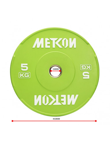 Mocha Hantelscheibe grün 5kg 2er-Set